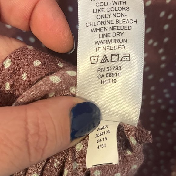 MAURICES | Women's Sleeveless Polka Dot Top Pink White Size Medium - Picture 8 of 8